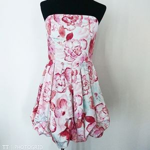 Charlotte Russe floral print fit & flare bubble dress